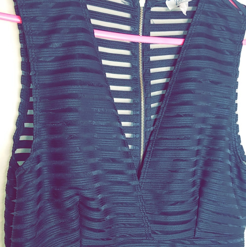 Black cocktail dress (See through)